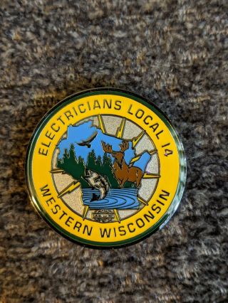 Ibew Local 14 Challenge Coin - Wisconsin