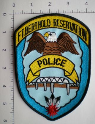 Nd North Dakota Ft Berthold Indian Tribe Reservation Tribal Police Vintage Patch