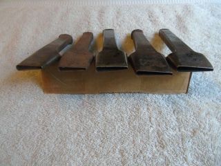 Vintage Leather Tools C S Osborne 5 Trace Punches 3