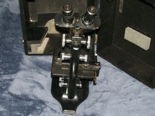 ON Vintage early 1900 ' s Spencer microscope with case, 3