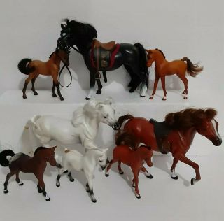 Vtg Marchon & Empire Horses & Pony (1980s - 90s) Plastic Saddle And Bridle Toys