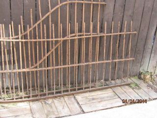 2 Antique Wrought Iron Fencing Railing Sections 3