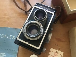 Vintage Zeiss Ikon Ikoflex Camera - W/Original Case 2
