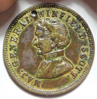 1852 Winfield Scott Presidential Political Campaign Medal Dewitt - Ws 1852 - 13 2