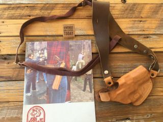 Vintage Desantis 82 Brown Leather Shoulder Holster For S&w 6904 469 669 3 1/2 "