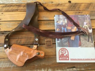 Vintage Desantis 82 Brown Leather Shoulder Holster For S&W 6904 469 669 3 1/2 