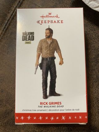 Hallmark Keepsake Christmas Ornament Rick Grimes The Walking Dead 2016