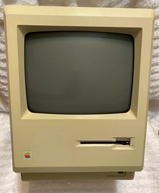 Vintage Apple Macintosh 128k Computer Sad Mac M0001 Signatures Inside