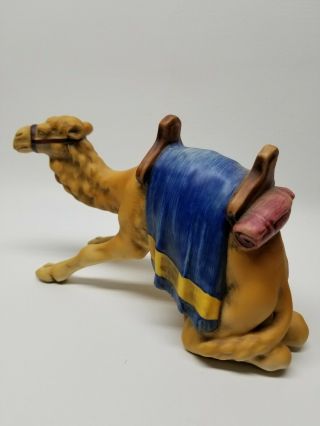 Vintage Nativity Camel Kneeling Large Goebel West Germany Matte 9 - 1/2 " Long 5 " T