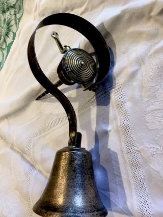 Stunning Antique Servants / Butler/ Front Door Bell,  Brass / Bronze / Metal