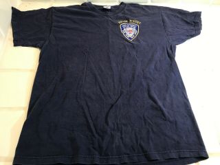 Port Authority Police Ny Nj 37 9 - 11 Never Forget T - Shirt Made In Usa Navy Blue