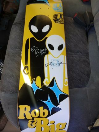Special Edition Signed Alien Workshop Rob Dyrdek Skateboard Rob & Big Signature