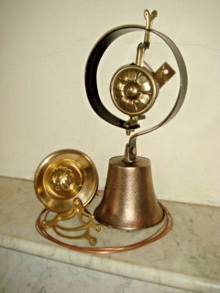 Victorian Door Bell,  Servants Bell.  Pull & Cranks,  Antique Visitors Bell. 3