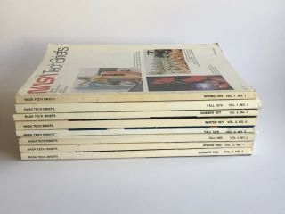 Nasa Tech Briefs 8 Issues 1976 - 1980 Including Vol.  1 No.  1