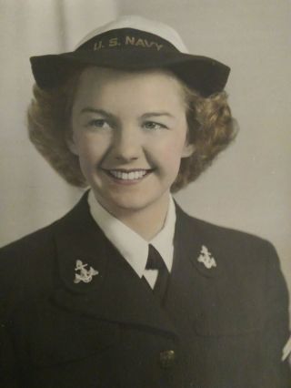 WWII US Navy WAVES Women ' s Vintage 1940s Uniform Caps (Quantity 2) 2