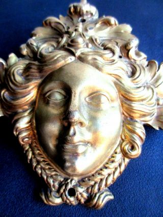 French pediment Napoleon III gilded bronze carved acanthus: Sun King Louis XIV 2