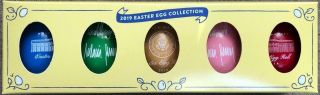 2019 President Donald & Melania Trump White House Easter Egg Roll Boxed Set Of 5
