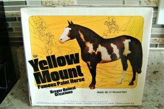 Vintage Breyer Horse Chestnut Paint - Yellow Mount Famous Paint Model 51 Box 1979