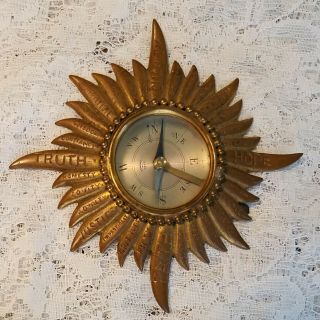 Vintage Brass Knights Of Columbus Compass Of Virtue - Faith Hope Charity Trust