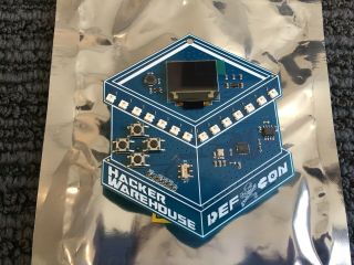 Hacker Warehouse 2017 Electronic Badge Defcon 25