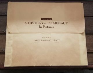 Vtg.  Orig.  History Of Pharmacy In Pictures Parke Davis Company Art Prints 1950 