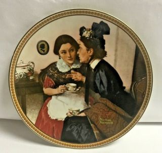 Norman Rockwell Plate Gossiping In The Alcove Sixth Issue Rediscovered Women