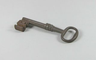 Huge Antique 17/18th C Hand Wrought Iron Castle Medieval Chest Door Lock Key