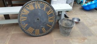 Large Vintage Reclaimed Copper Clock Face