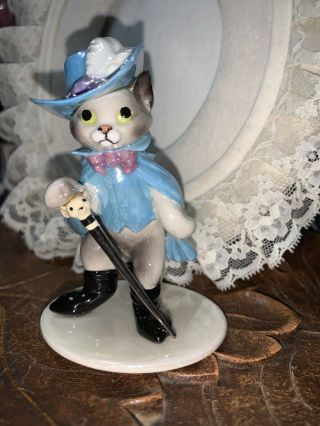 Vintage Hagen Renaker puss in boots cat sword figurine HR animal ceramic 2