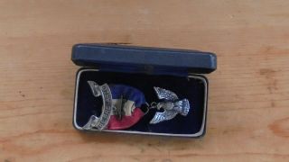 Bsa Boy Scouts Vintage Sterling Silver Eagle Scout Badge In Coffin Box