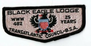 Boy Scout Oa 482 Black Eagle Lodge Bel 25th Anniversay Flap S3