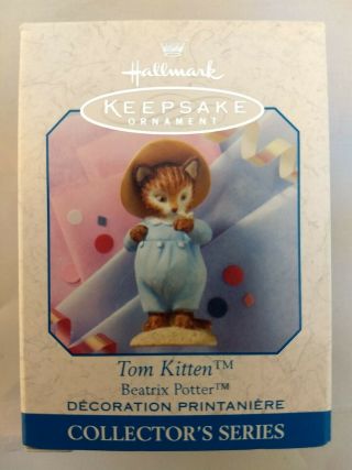 Hallmark Keepsake Ornament Tom Kitten - Easter And Spring By Beatrix Potter 1999