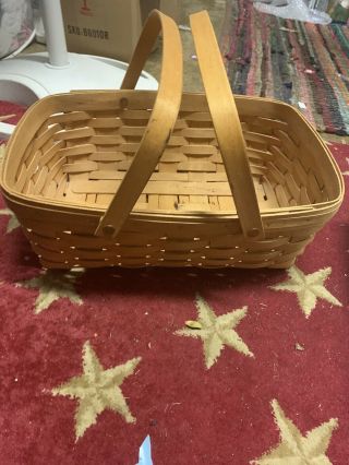 Longaberger Medium Gathering Basket With Two Handles 1990s