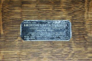 Antique American Lightning Rod Co.  Emblem Weather Vanes Steeplejacks Sign