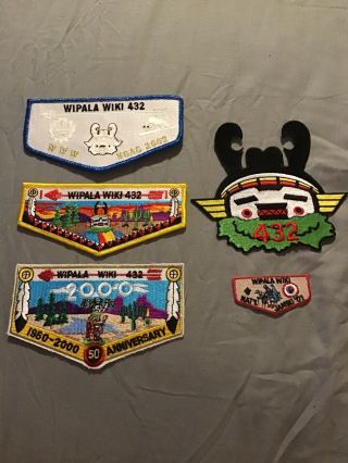 Order Of The Arrow Wipala Wiki Lodge 432 Bundle - Unique Patches