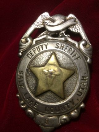 Salt Lake County,  Utah Deputy Sheriff Badge