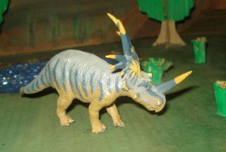 Battat Styracosaurus Ms - 155 1994 Out Of Production Boston Museum No Tag.