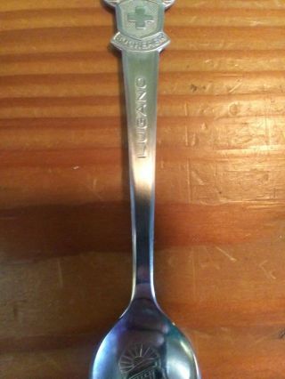 Vintage Rolex Lugano Bucherer of Switzerland Souvenir Spoon 3