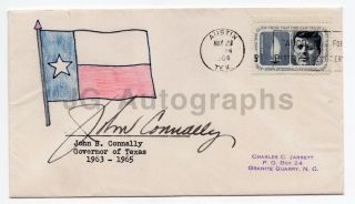 John Connally - U.  S.  Secretary Of The Treasury - Signed Jfk First Day Cover