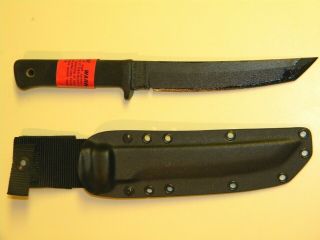 Vintage Cold Steel Recon Tanto Fixed Blade Knife W/ Hard Sheath Usa Near