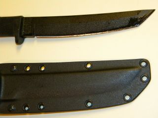 Vintage Cold Steel RECON TANTO Fixed Blade Knife w/ Hard Sheath USA Near 2