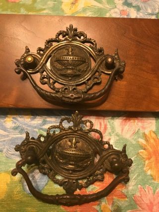 Extremely Rare Pair 18th Century 1700’s French Rococo Period Pulls