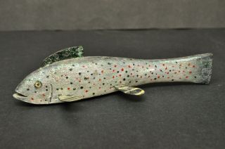Al Williams Cadillac Mi Signed Hand Carved Fish Spearing Decoy Folk Art Lure