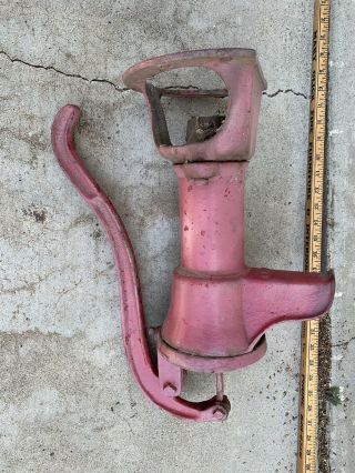 Antique Cast Iron Hand Water Cistern Pump Columbian Pump Co. ,  Ohio.