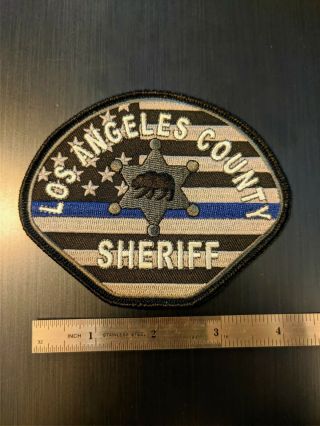 Los Angeles County Sheriff Department Lasd Thin Blue Line Patch Ca California