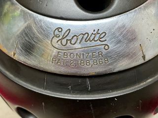 Vintage 1940s Ebonite ' Ebonizer ' Bowling Ball Grip Finger Measuring Tool Ball 3