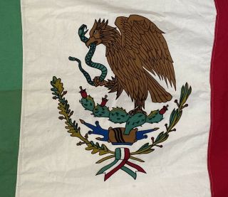 Vintage Mexico National Flag,  100 Cotton,  Ajax Paramount Flag Company Rare