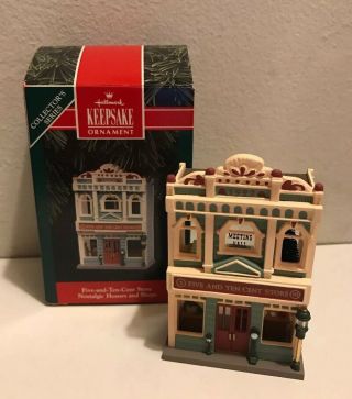 Five Ten Cent Store1992 Hallmark Ornament Nostalgic Houses & Shops Series 9 Box