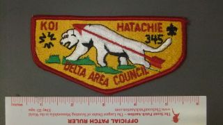 Boy Scout Oa 345 Koi Hatachie Lodge Flap 8574hh