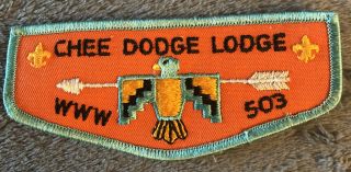 Boy Scouts Oa Chee Dodge Lodge 503 25th Anniversary F3 Flap Patch